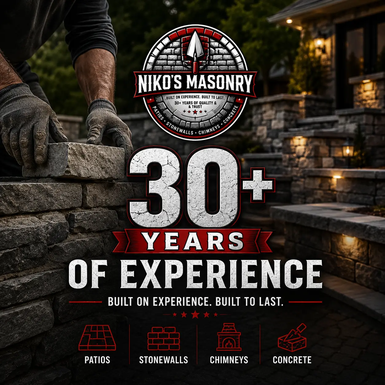 Masonry craftsman at work