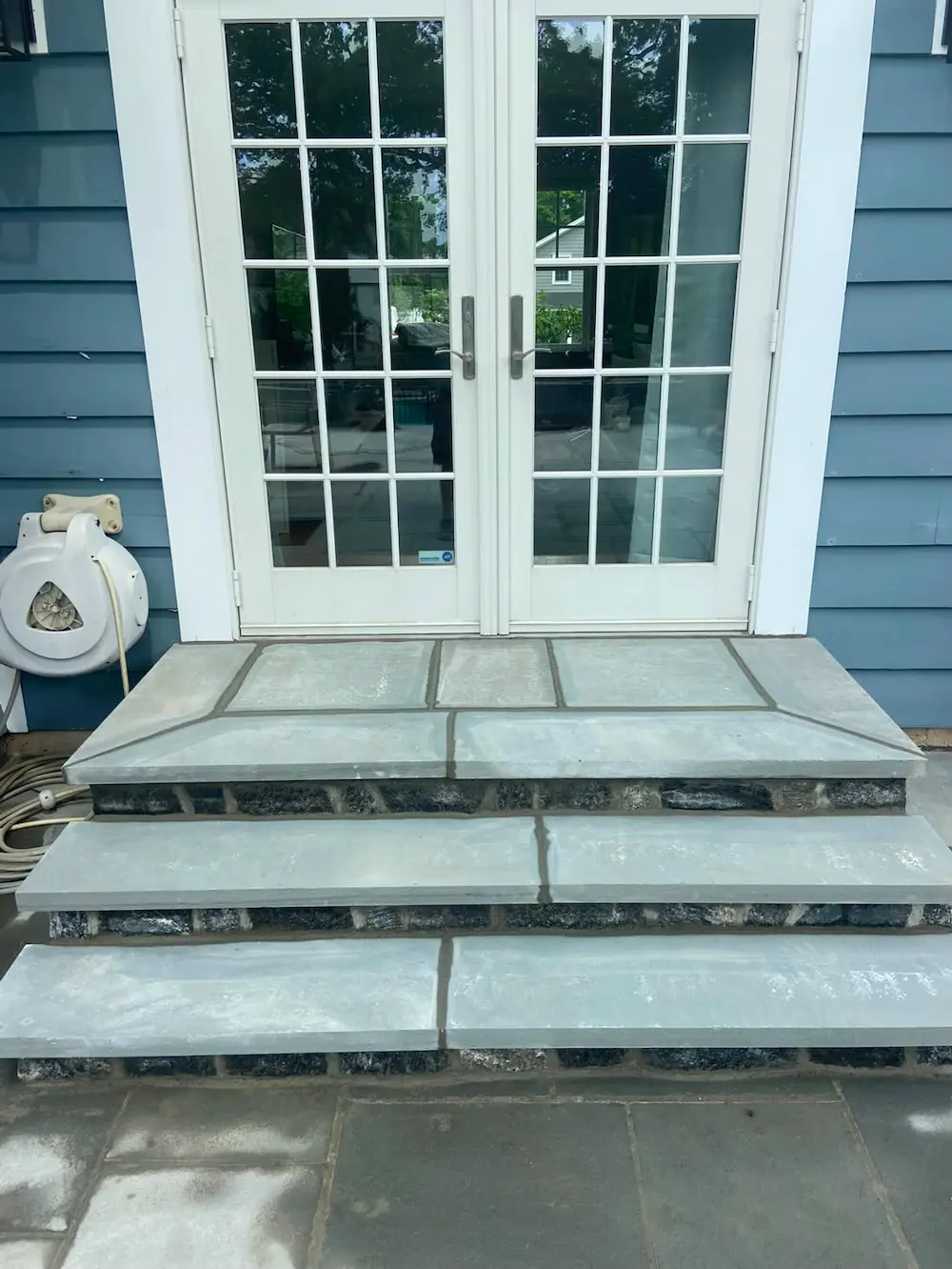 Custom Bluestone Steps & Patio Entrance